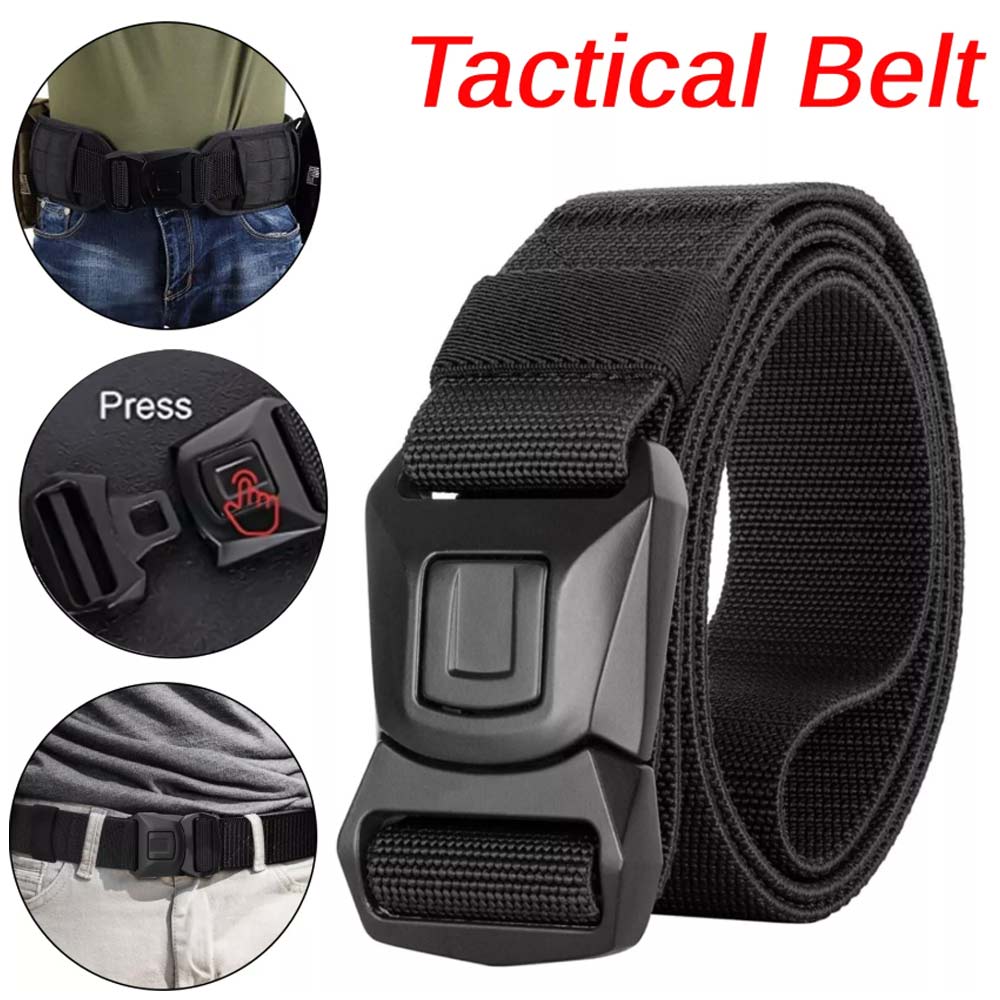 Military Quick Release Belt for Men – Tactical Nylon Waistband Strap, Gift