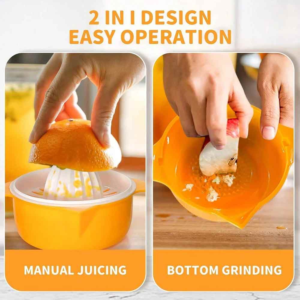 250ml Hand Press Citrus Juicer, Portable Fruit Squeezer for Lemon Orange