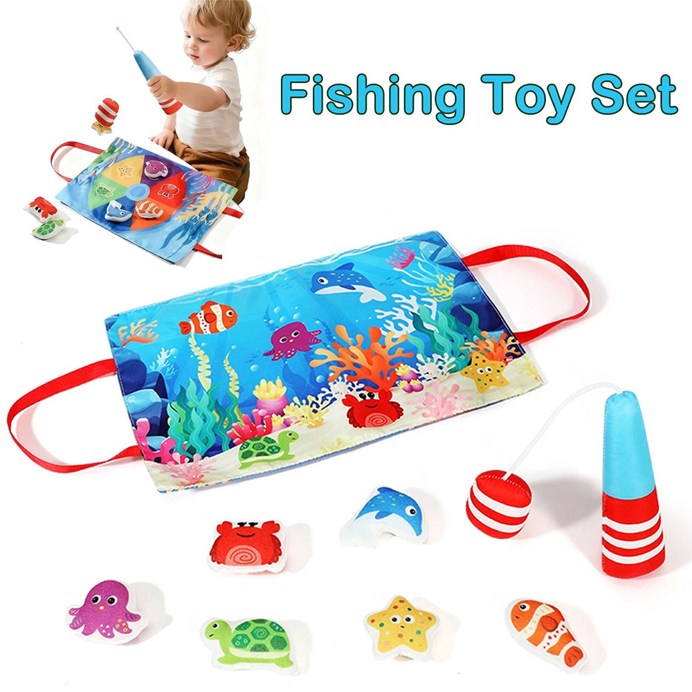 Montessori Fishing Toy – Fabric Sensory Game for Early Learning & Motor Skills