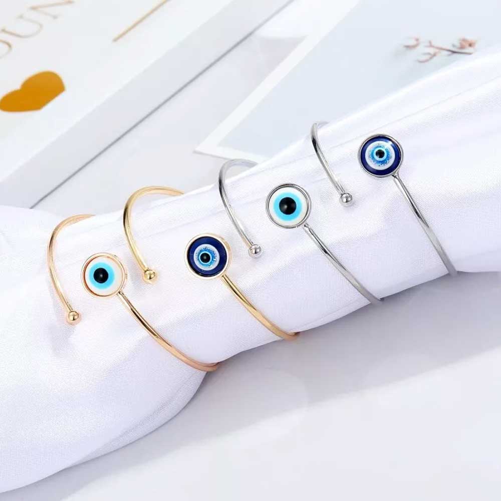 Boho Turkish Evil Eye Handmade Bracelet Bangle Blue Eye Bracelets Women Gift
