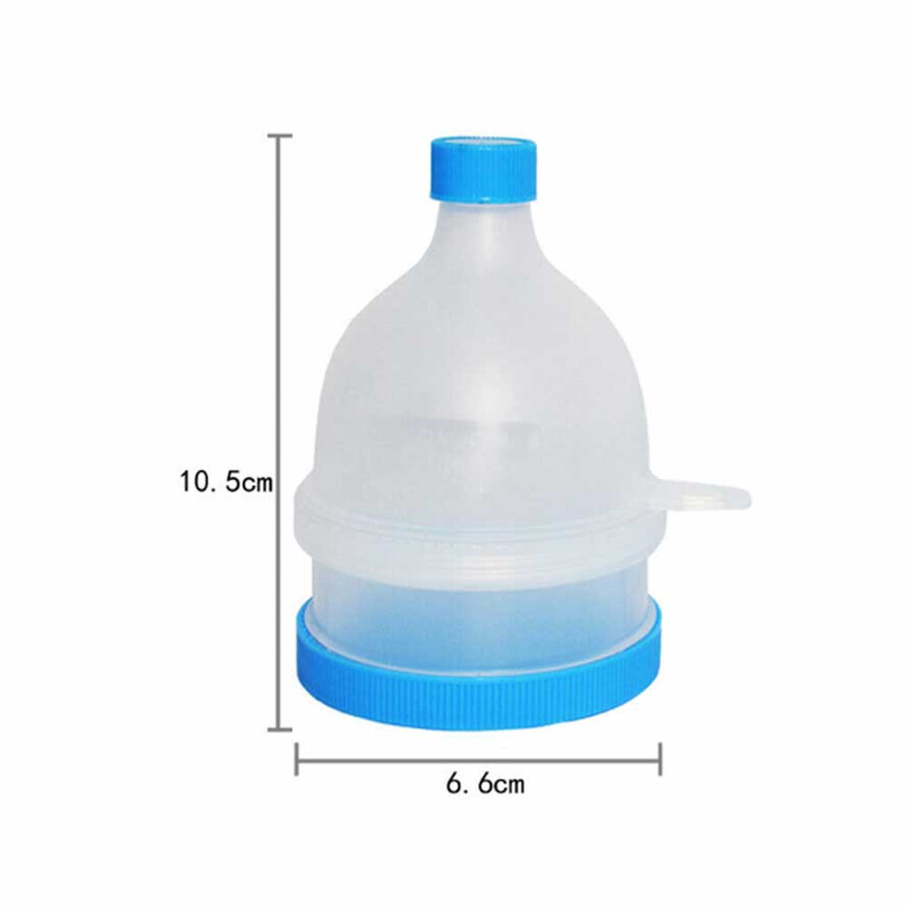 70ML Portable Protein powder funnel powder boxes set two-layer medicine case