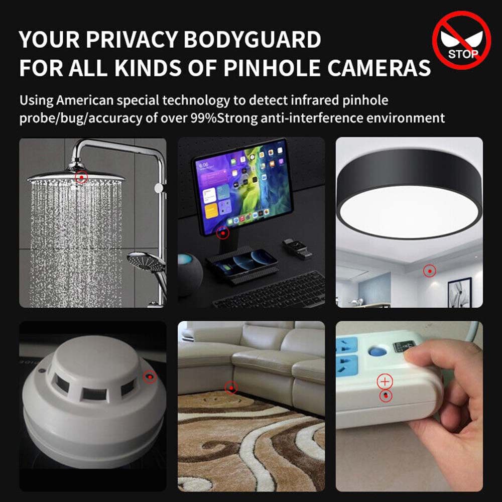 Signal Lens RF Tracker Camera Detector GSM Audio Anti Hidden Cam Bug Finder