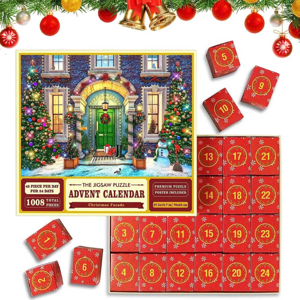 Advent Calendar Jigsaw Puzzles Christmas Countdown Puzzles Gift