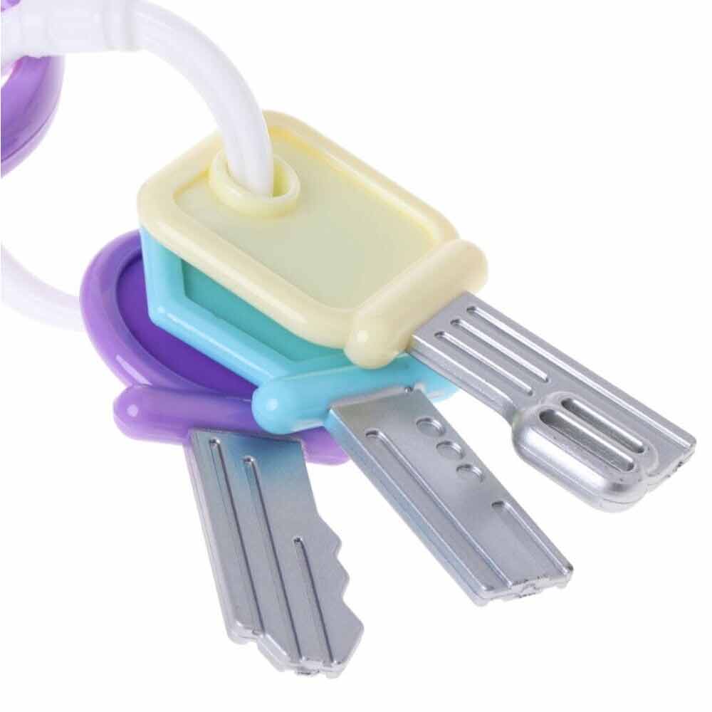 Musical Car Key Colorful Flash Keychain Gift Baby Colorful Remote Pretend Toy