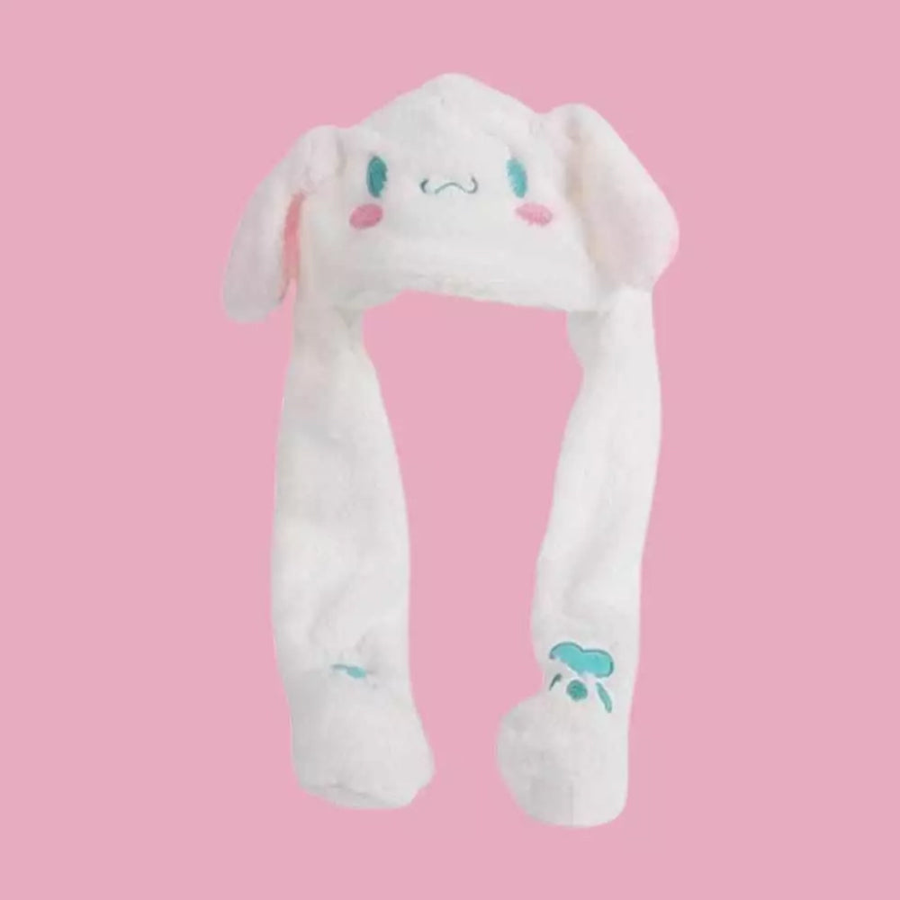 Soft Plush Cap Cute Cinnamoroll Moving UP Ears Hat Cosplay Girl Xmas Gift