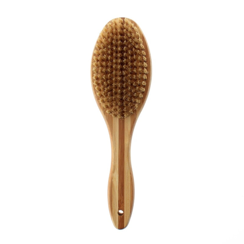 Double Sided Pin & Bristle Bamboo Brush for Dog Grooming