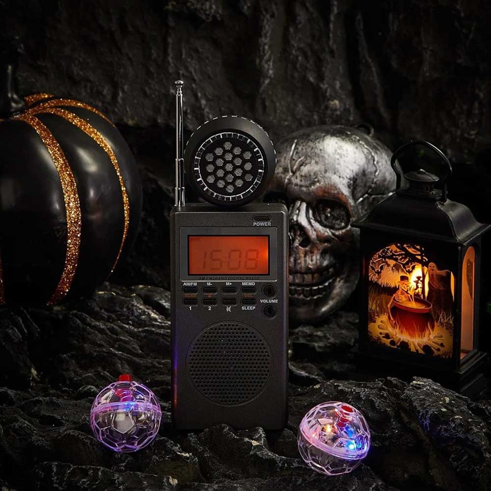 Paranormal7152 Spirit Box Equipment Kit | 4pcs Ghost Hunting Set with Spirit Box, Speaker & 2 LED Cat Balls