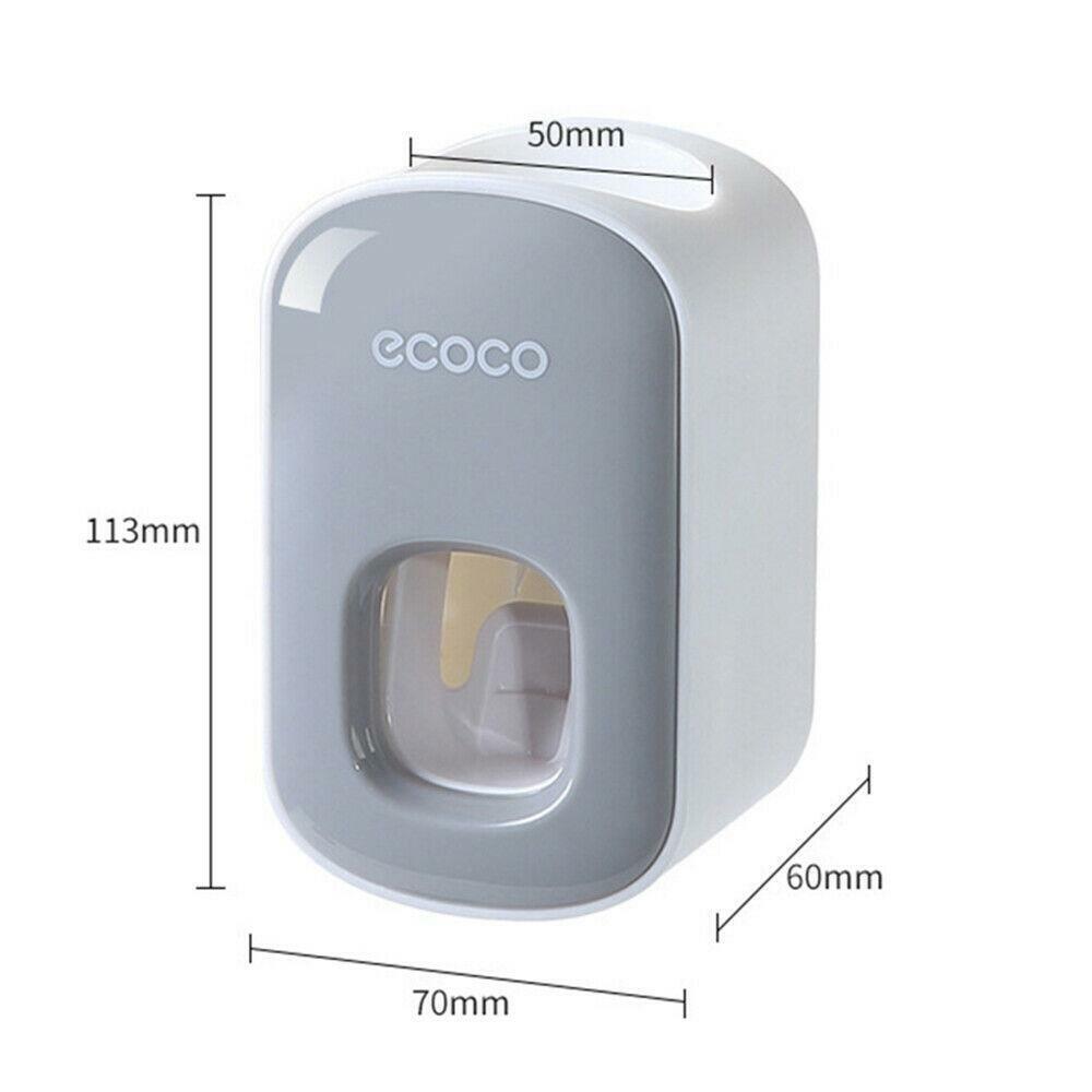 Ecoco Wall mount auto ands Free Toothpaste Dispenser Automatic Toothpaste Squeez