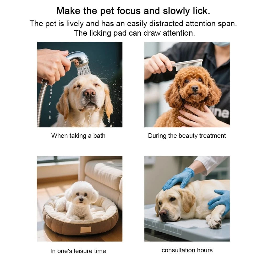 3 Pack Pet Lick Mat – Food-Grade Silicone Slow Feeder with Suction Cups