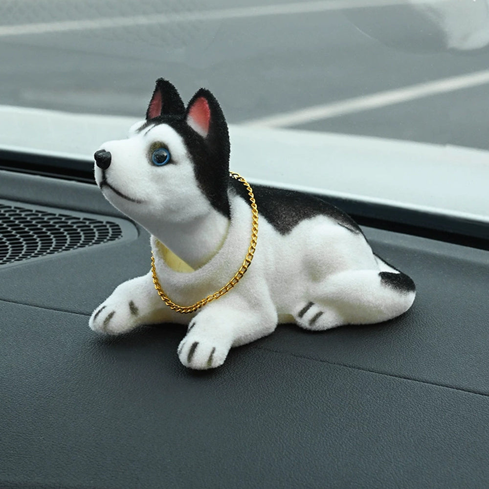 Cute Swing Head Dog Toy – Nodding Bobble Head Puppy for Car Dashboard, Home, or Desk Decor
