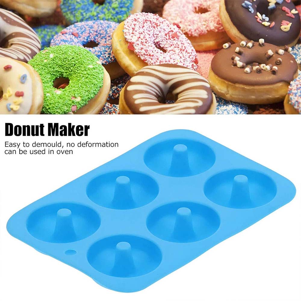 3PCS Silicone Donut Mold Set - Muffin Chocolate Cake Cookie Doughnut Baking Tray