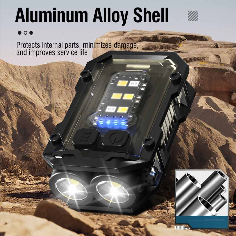 Mini Super Bright Flashlight Keychain Light Pocket Torch LED Rechargeable Lights