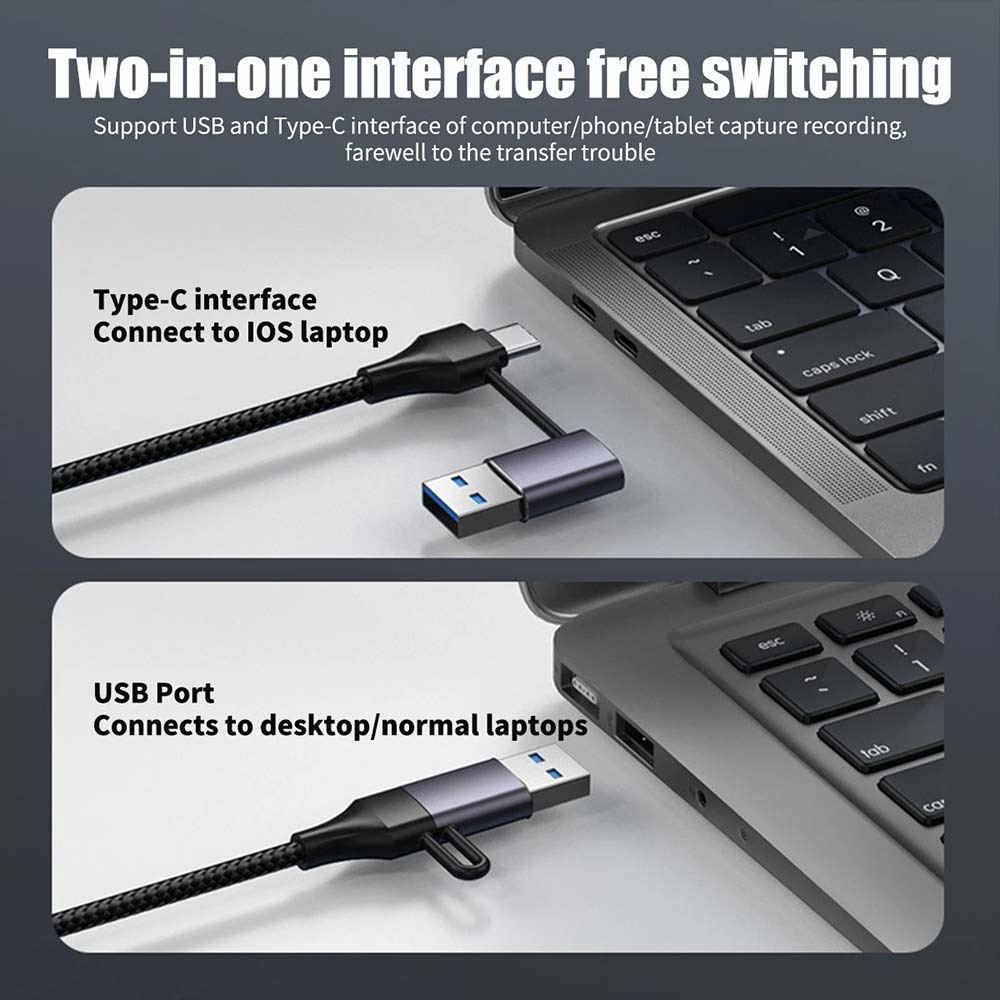 5-in-1 USB C to Gigabit Ethernet Adapter - 1000Mbps RJ45 LAN with 3 USB 3.0 Ports