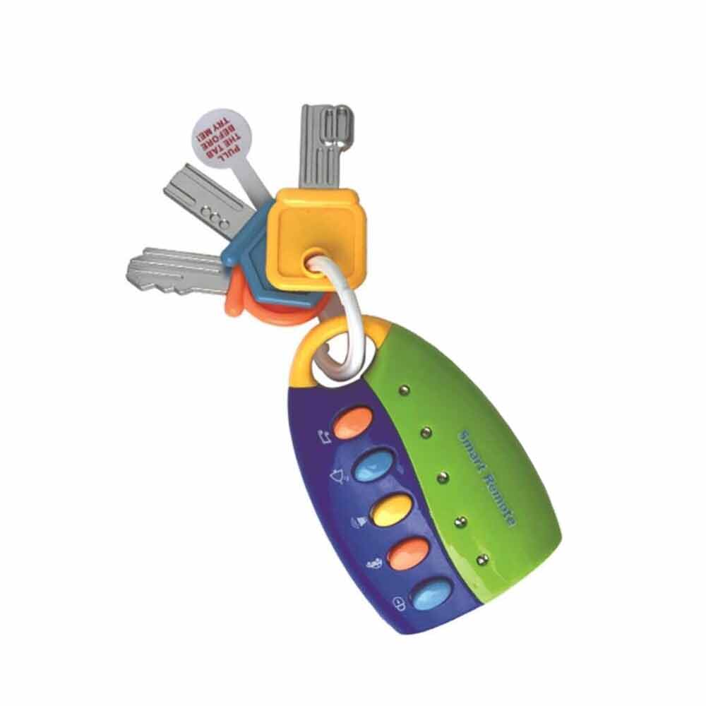 Musical Car Key Colorful Flash Keychain Gift Baby Colorful Remote Pretend Toy