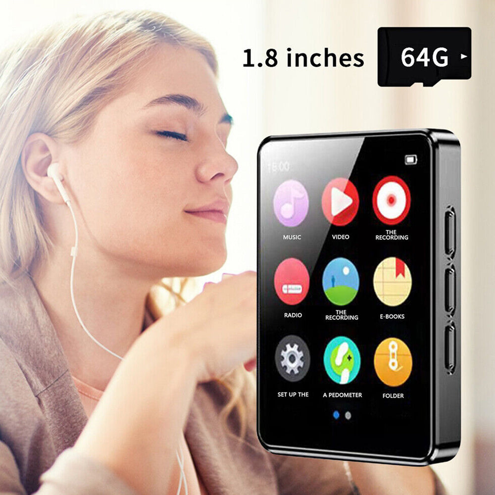 Full Touch Screen Bluetooth MP4/MP3  Music Player FM Radio Recorder TF Card