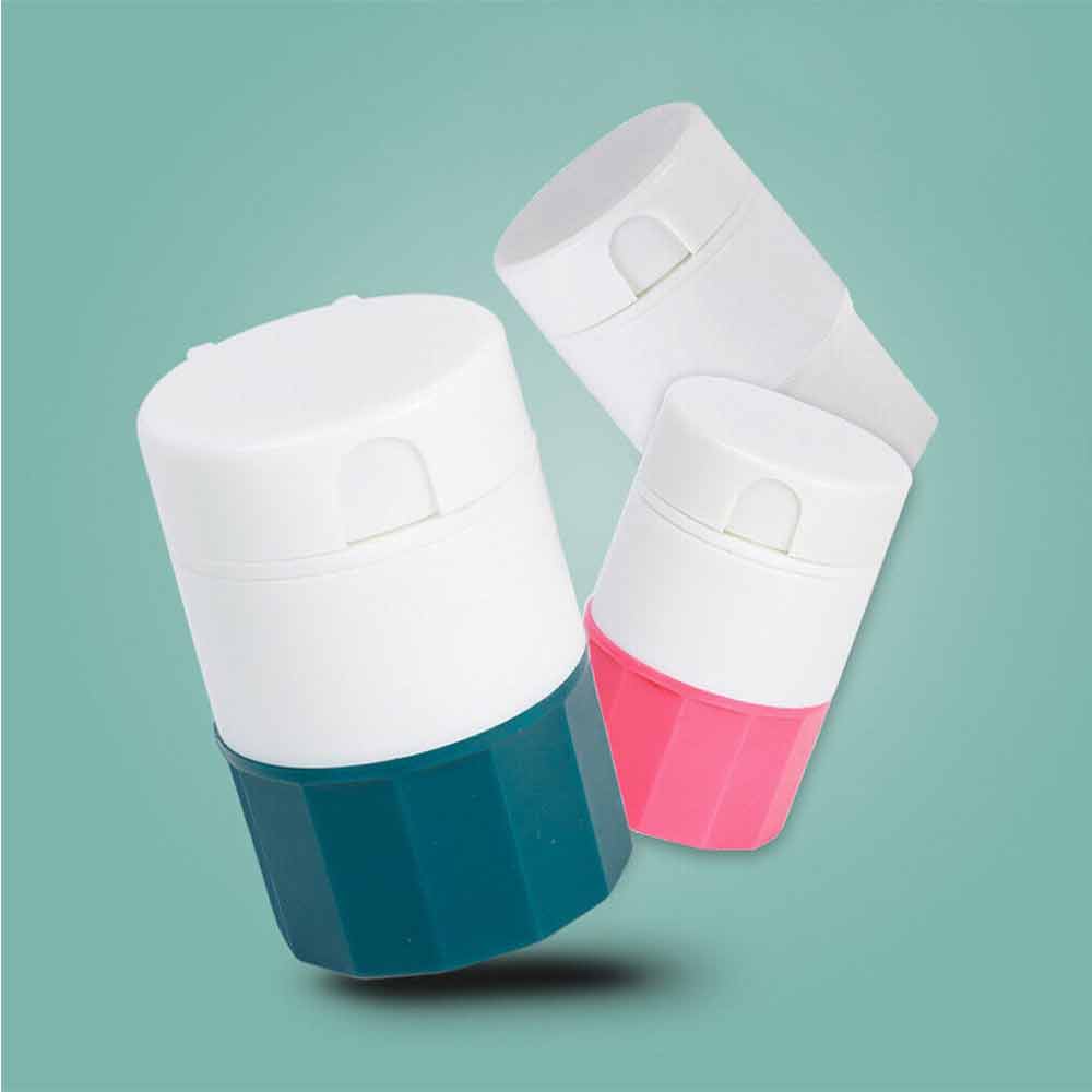 Tablet Divider Cutter 4IN1 Pill Medicine Crusher Grinder Splitter Storage Box