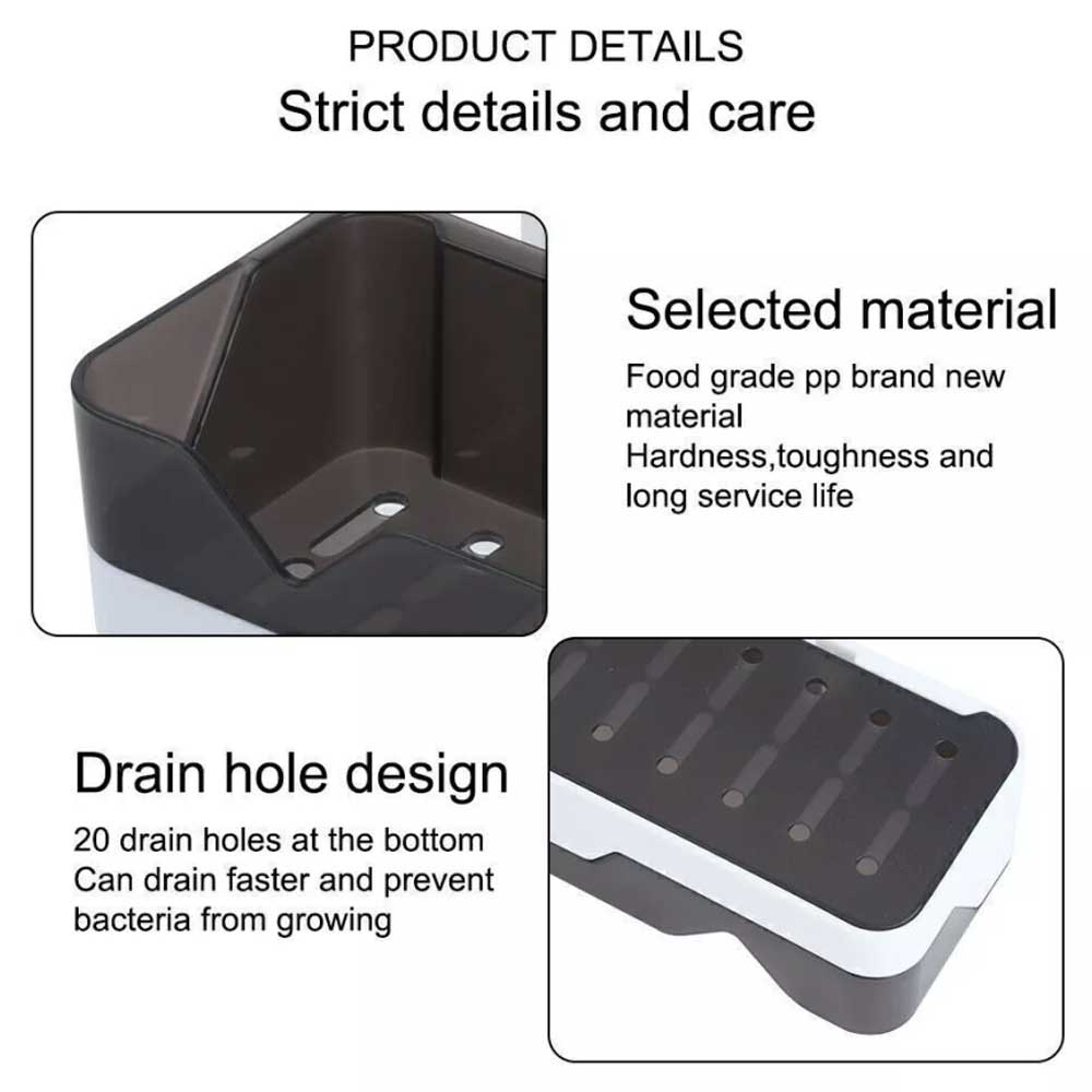 Self Adhesive Bathroom Shower Caddy Shelf Rack Storage Organiser & Wall Sticker