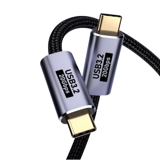 1M BoostUp Cafule USB 3.2 Gen-C to USB-C Cable Charge & Video Black （USB 3.2 Gen 2x2 - 20Gbps, 100W/5A, 8K/60Hz)