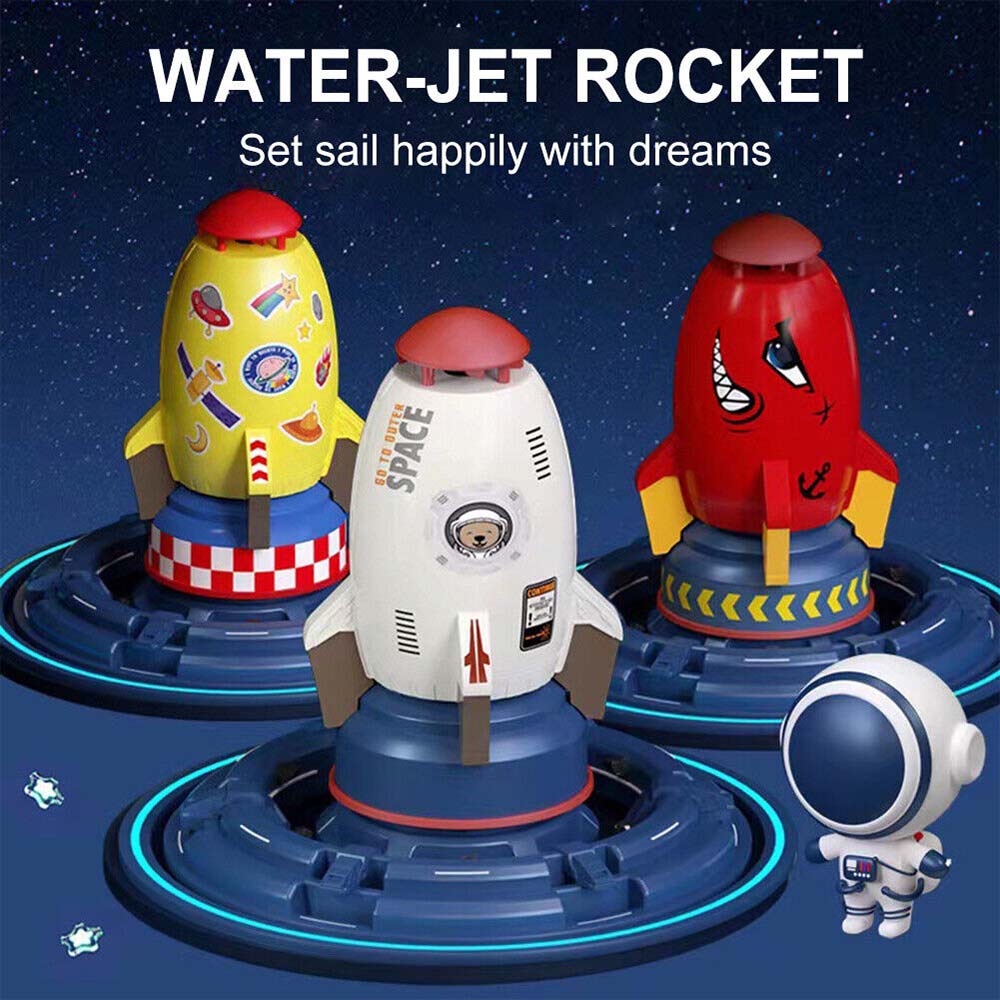Rocket Launcher Space Rocket Jet Sprinkler Summer Water Play Toys for Child Kids