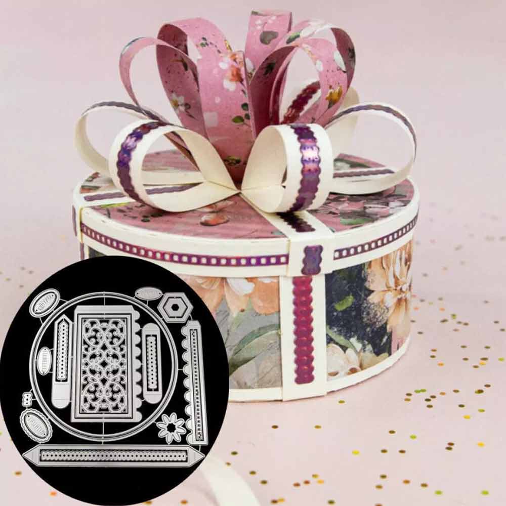 Gift Box Metal Cutting Dies DIY Embossing Die Stencil Scrapbooking Paper Crafts