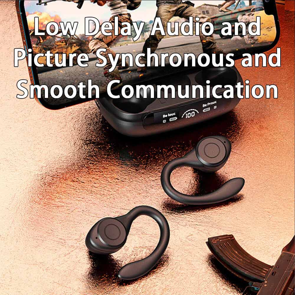Bluetooth Earphones 5.3 Sport Gym Headphones Earbuds with Mic Sweatproo Wireless