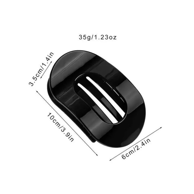 Set Flat Oval Hair Claw for thick Hair Clip For Women Girls Accessories