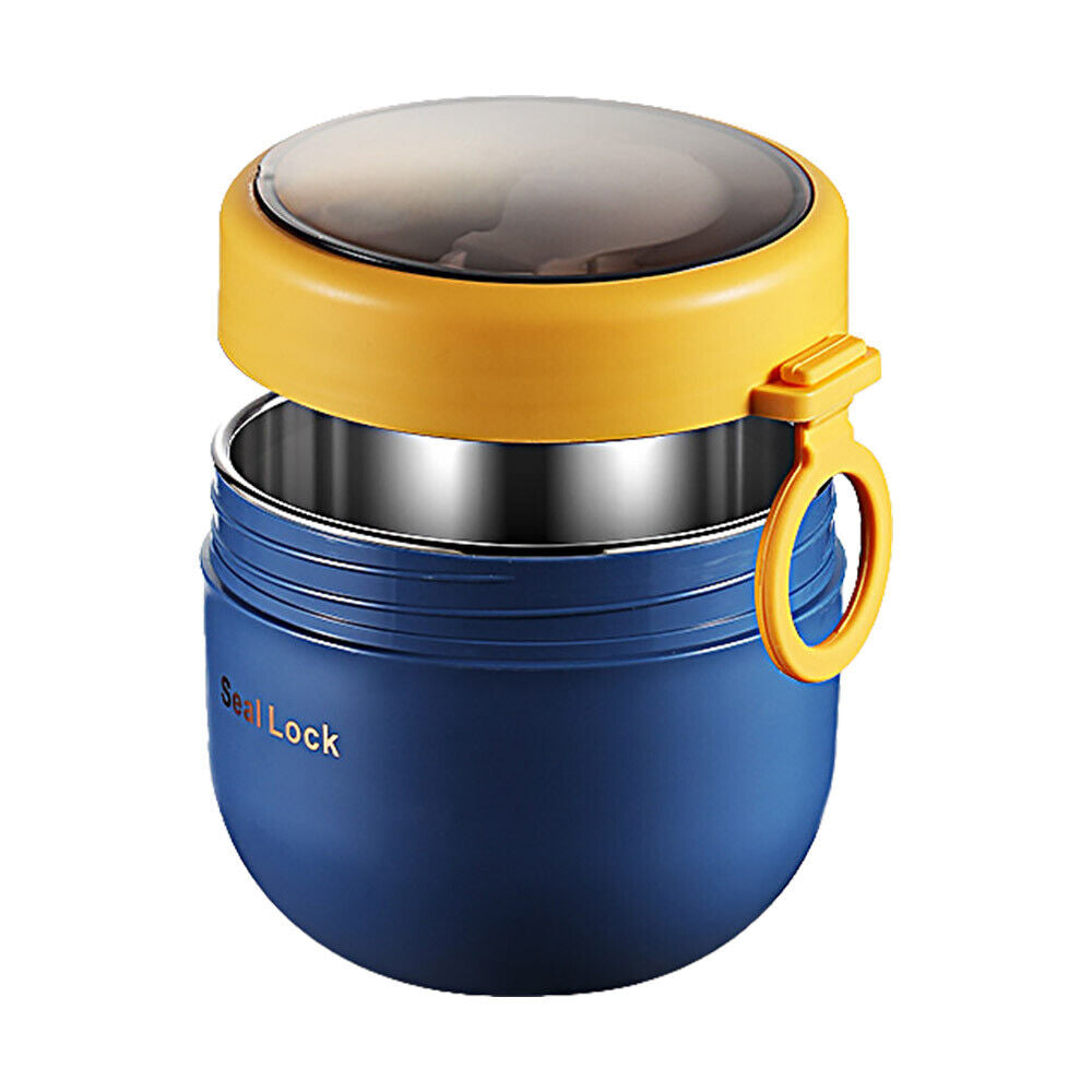 Stainless Steel 600ml Lunch Box Thermos Food Flask Insulated Food Soup Jar