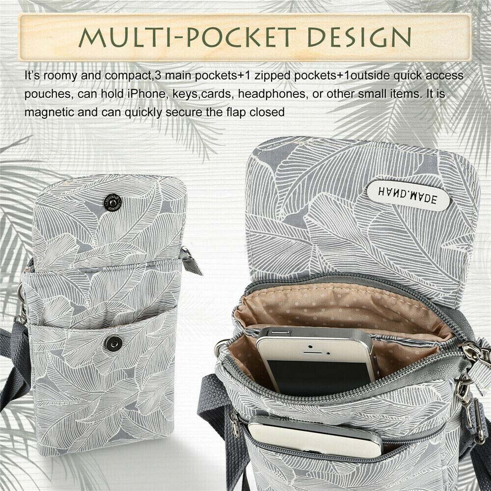 Women Small Cross body Cell Phone Cases Craft Shoulder Bag Pouch Handbag Wallet