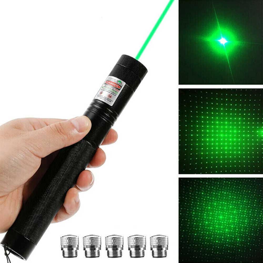 Red Aluminium Strong Green Beam Laser Pointer Pen USB Rechargeable 532nm Lazer