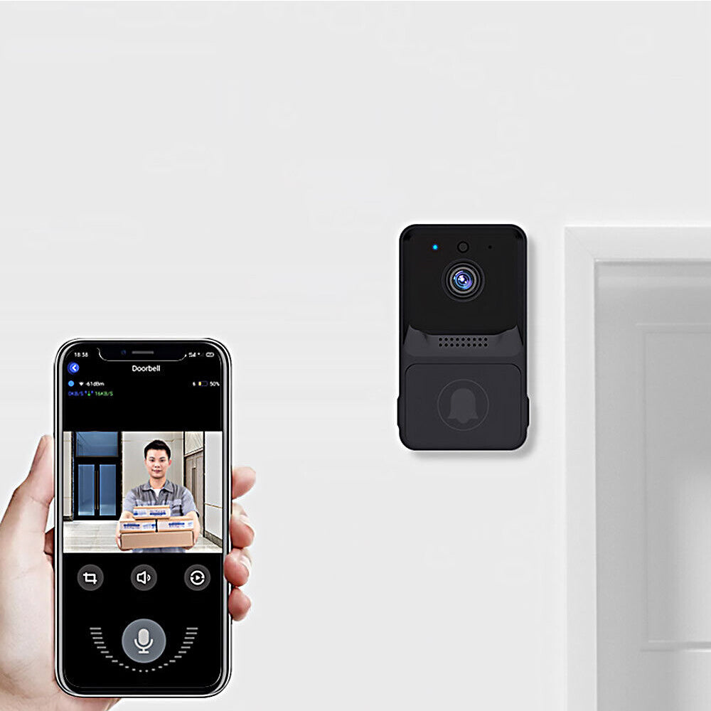 Wireless Doorbell Visible Door Bell WiFi Smart Intercom Ring Security