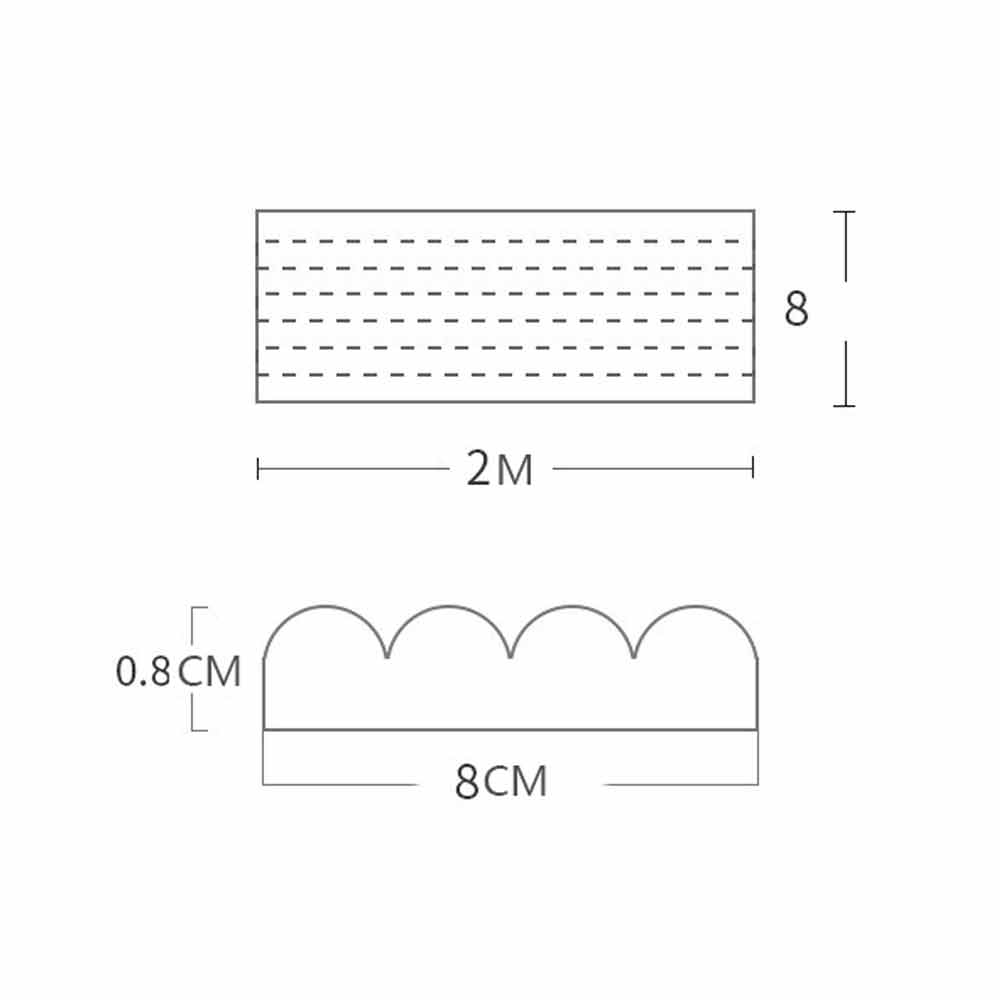 2M Foam Bumper Strip – Edge Corner Protector, Self-Adhesive Furniture Guard