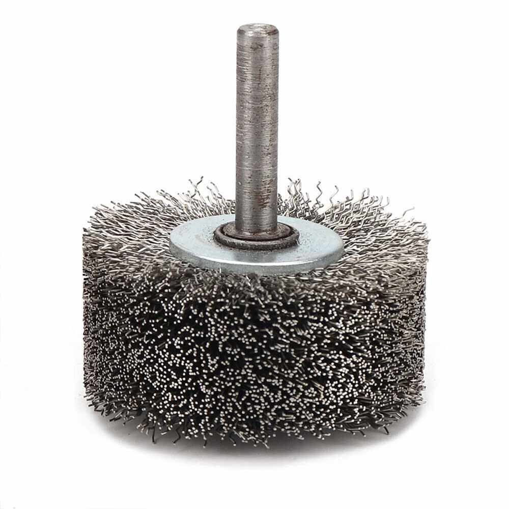 6*50MM 304 Stainless Steel Wire Wheel Brush for Die Grinder Drill Rotary Tool 1/4" Shank