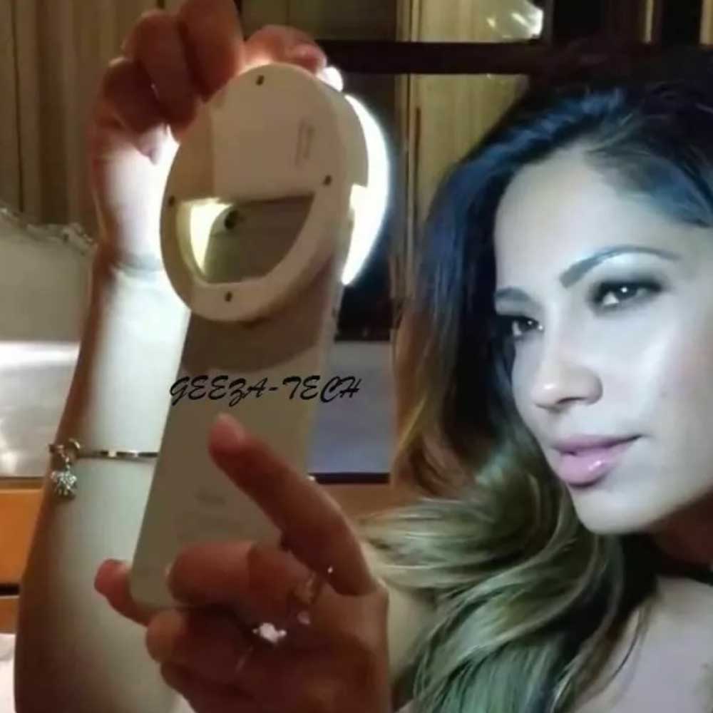 Selfie LED Light Ring Flash Clip Rechargeable Camera For Phone & iPhone Tablets