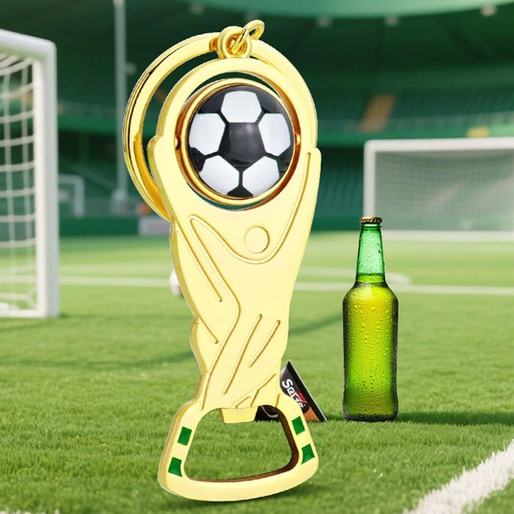 2PCS Mini 2026 FIFA World Cup Keychain - Football Pendant & Bottle Opener for Fans