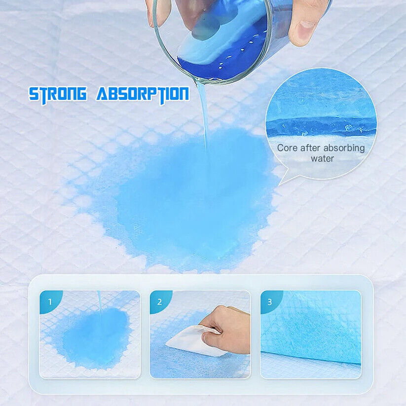 Economy Disposable Underpads – 60x90cm Incontinence Bed Pads for Adults, Elderly & Pets (40/80/120/160 Pack)