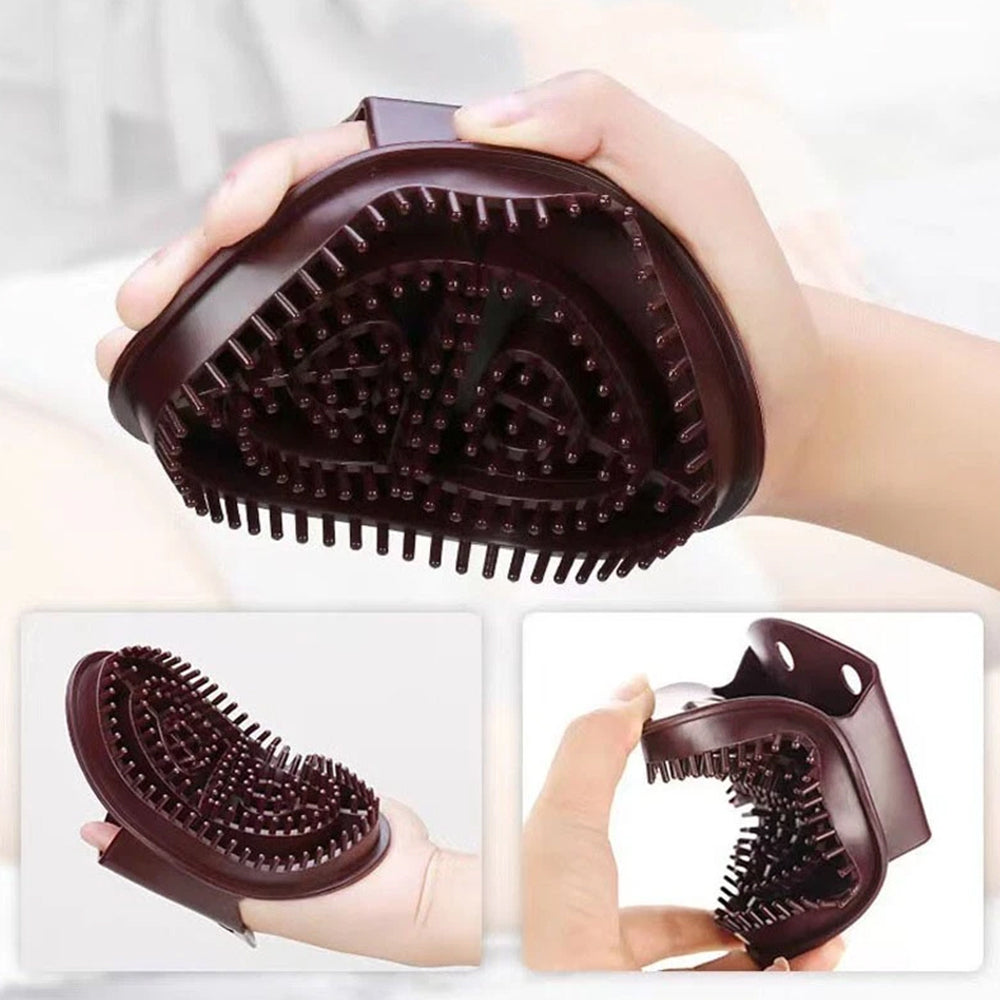2-Piece Meridian Therapy Massage Brush Set | Acupressure Body Brush for Back, Arms & Legs