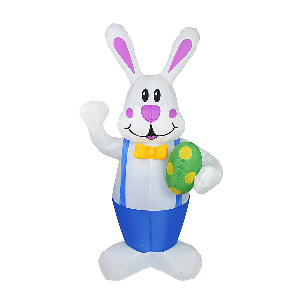 6FT Easter LED Inflatable Standing Bunny Inflatable Model Glowing Holiday