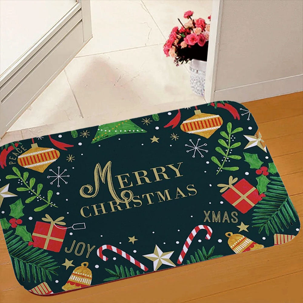 Christmas Door Mat – Santa Claus Outdoor Rug, Merry Xmas Home Decoration, 50×80cm