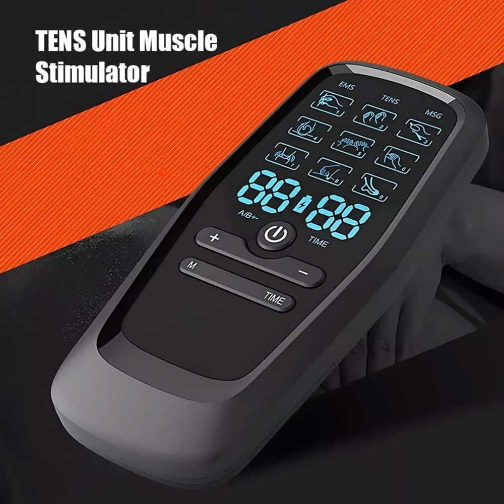 Electrical Massager Tens Machine Unit Back Pain Therapy Pulse Muscle Stimulator