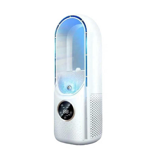Portable Air 6 Speed Silent Timer Air Conditioner Cooler Leafless Electric Fan
