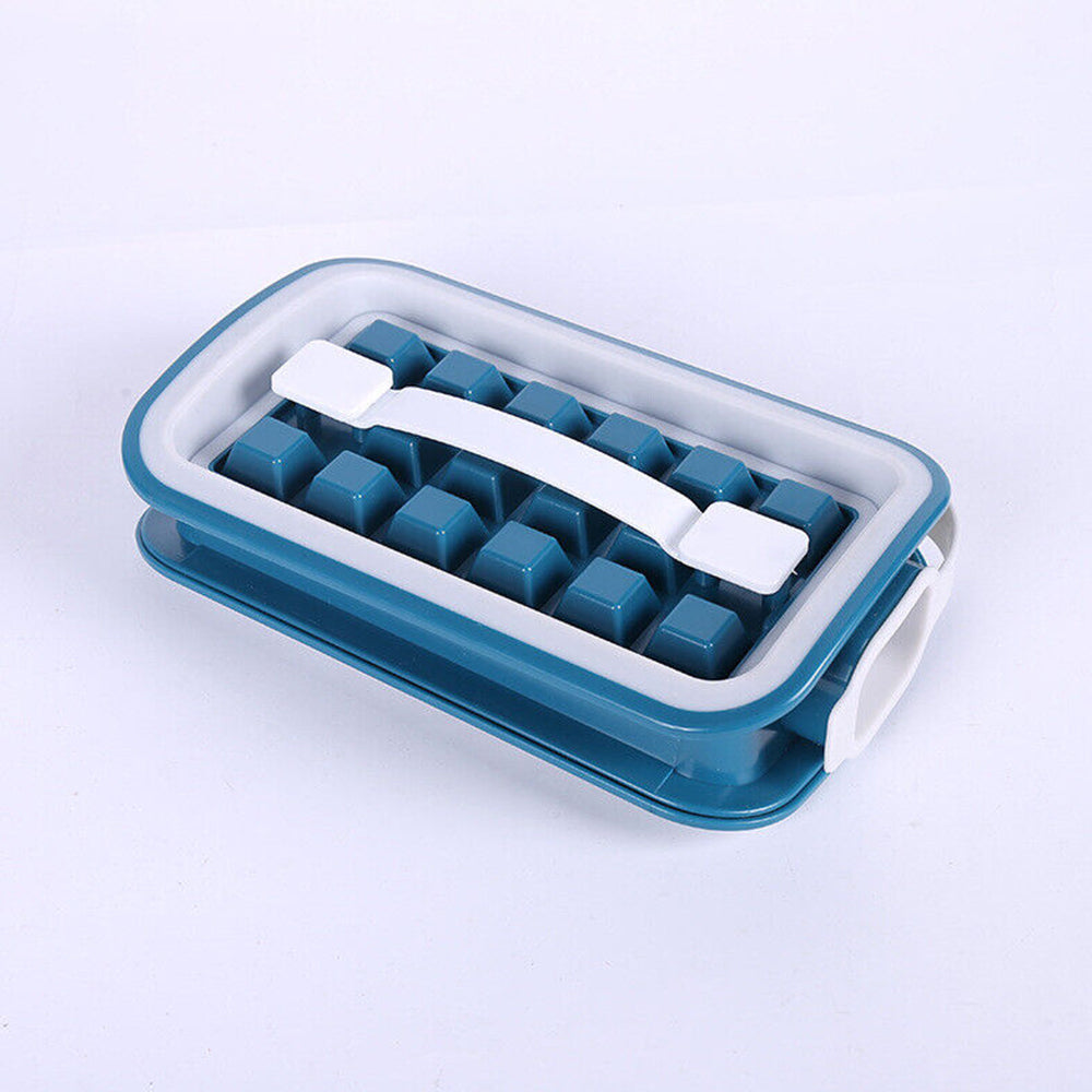 2 In 1 Portable Silicone Ice Ball Maker Foldable Ice Cube Tray Bar Kitchen Tool