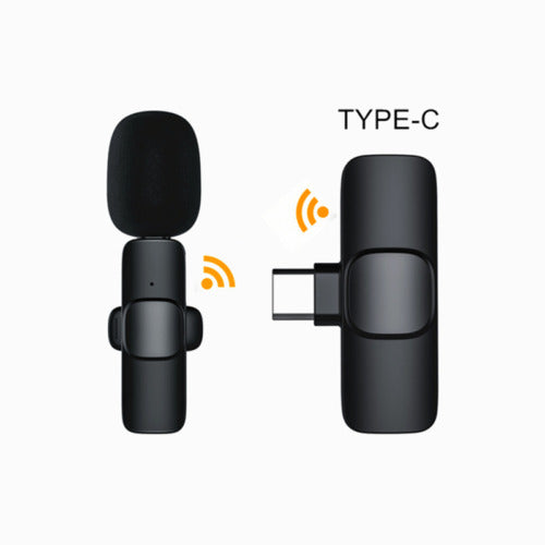 Wireless Lavalier Microphone Mini Mic For Android iPhone ipad Vlog Live Stream