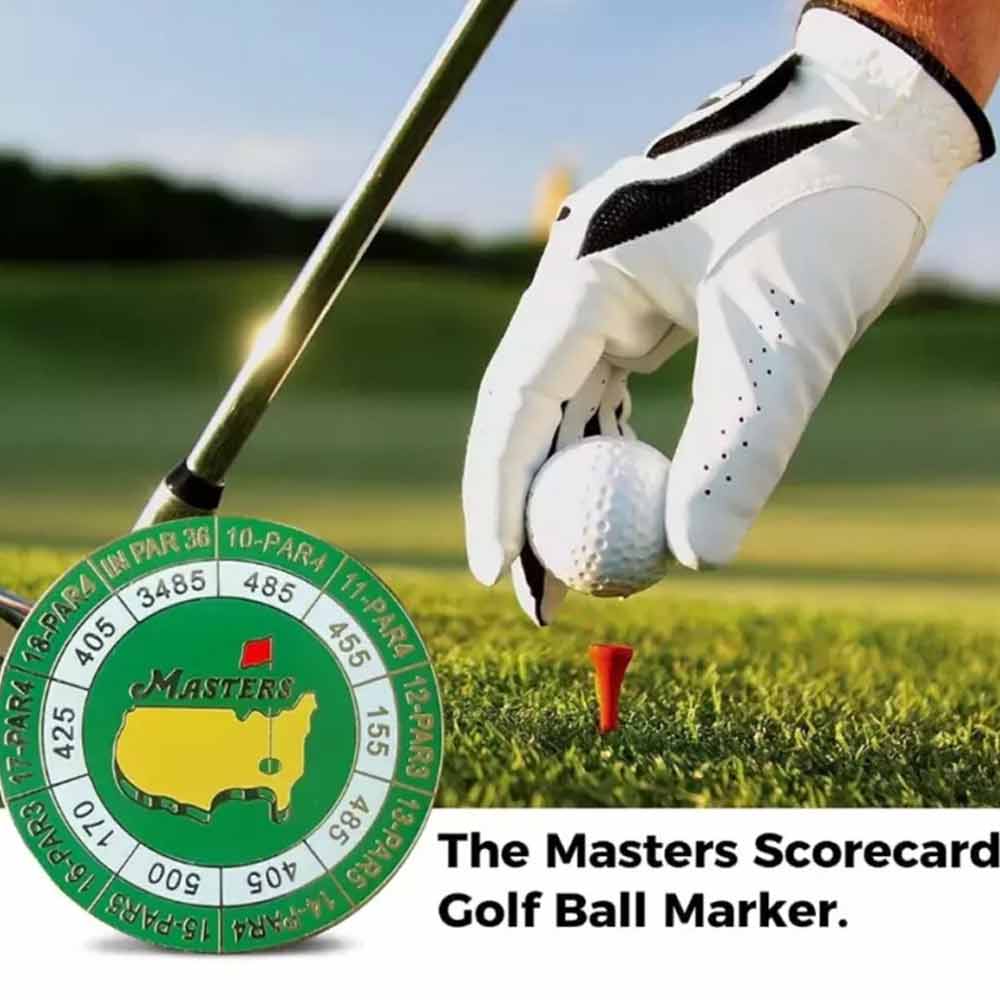 The Masters Scorecard Golf Ball Marker,2024Masters Tournament Coin With Magnetic