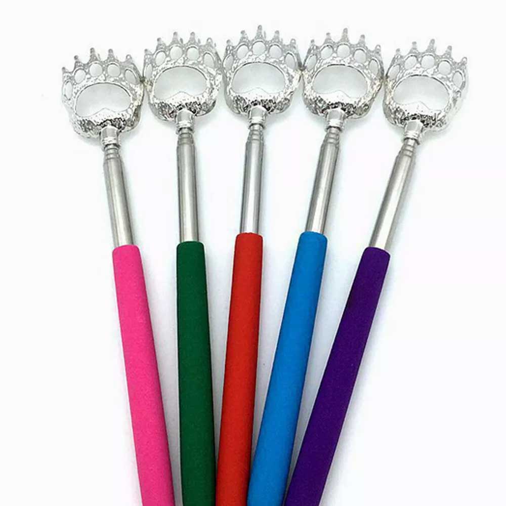 1PC Extendable Bear Claw Scratch Massage Extend Portable Back Scratcher Telescopic Random color