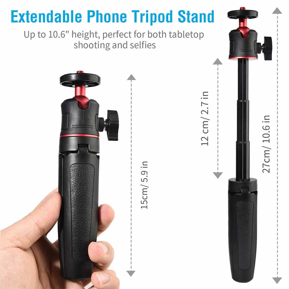 Photography Selfie Vlog Bracket Stand 360°Mini Extendable Desktop 1/4 Tripod