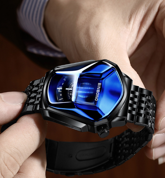 Men's Trendy Fashion Watch Funky Designer Wristwatch Includes Strap Adjuster