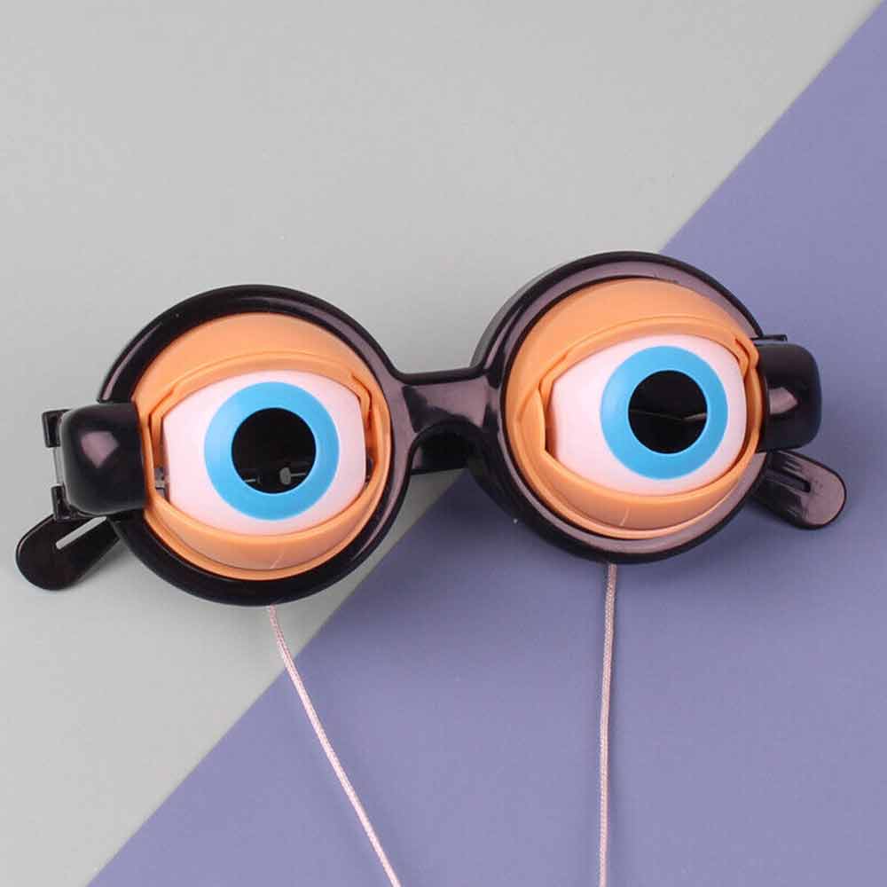 Funny Glasses Crazy Eyes Props Toy Pranks Adult Kids Party Eyewear Crazy Blink