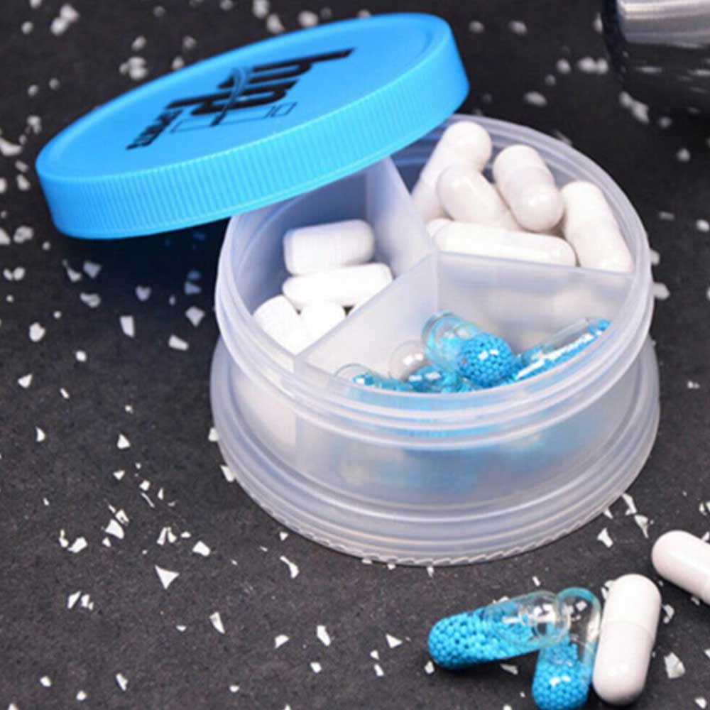 70ML Portable Protein powder funnel powder boxes set two-layer medicine case