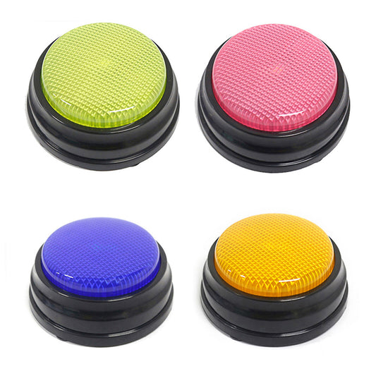4X Pet Starter Recordable Talking Speaking Button Dog Training Communication Toy