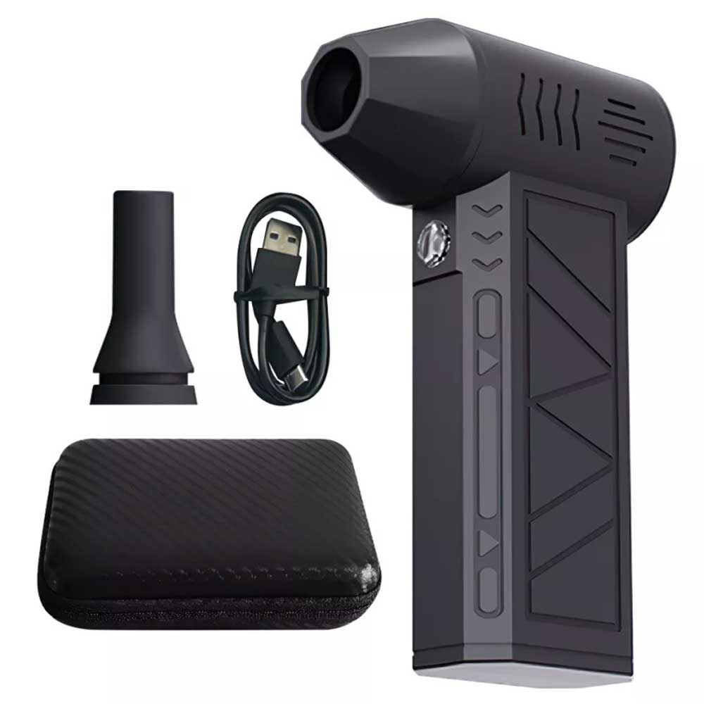 130,000 RPM Cordless Air Duster – Handheld Turbo Blower, 200W High-Speed Dust Cleaning Gun with Type-C Charging